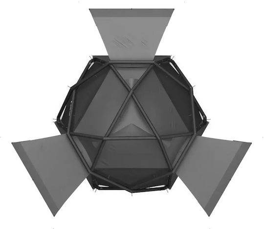 Heimplanet Cloudbreak Camping Tent Geodesic Inflatable Black with Double Cloth 4 Seasons 205cm