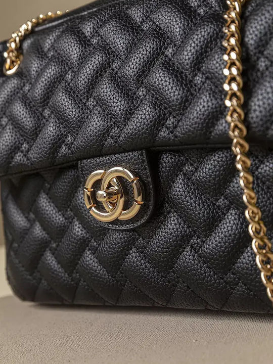 Fraugela Damen Schultertasche Schwarz