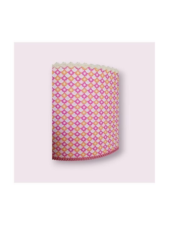 Oxygen Sparkl Trigon Single-Light Kids Ceiling Light Ceiling Light with E27 Base Pink 35x25cm