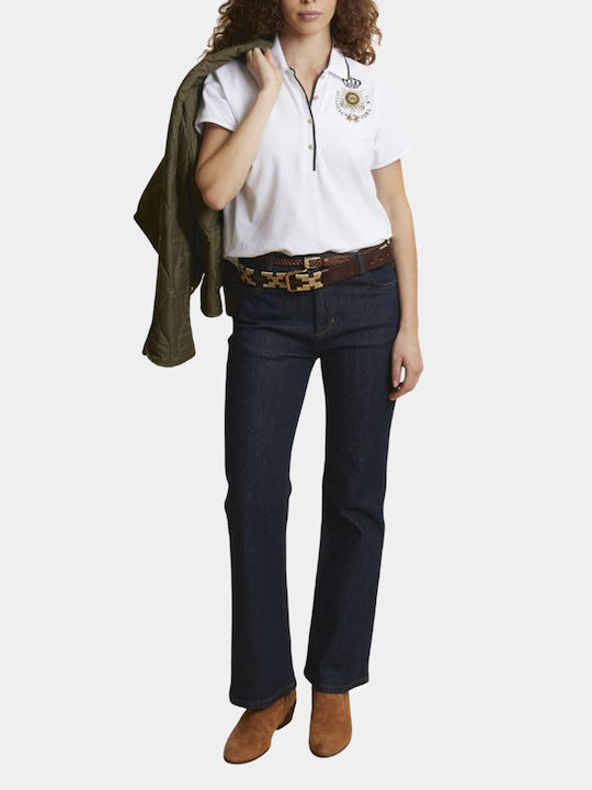 Γυναικεία Polo Μπλούζα Κοντομάνικη White