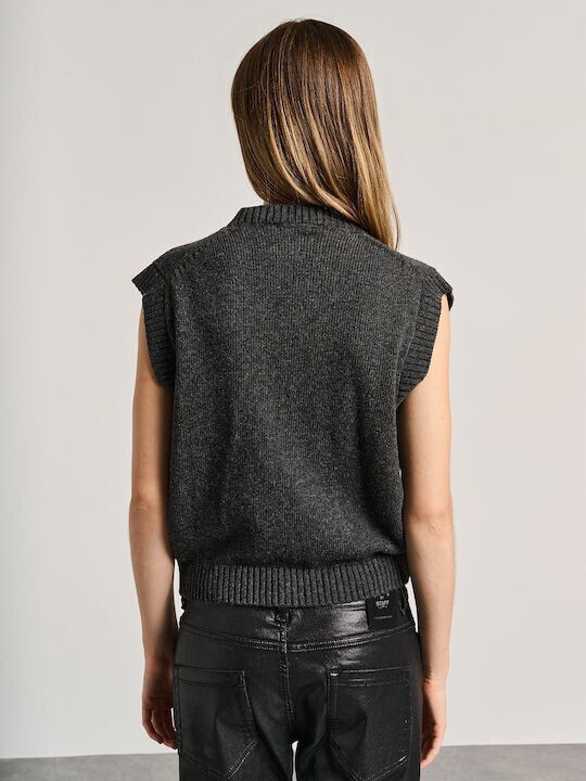 Yara Women's Sleeveless Sweater Anthracite