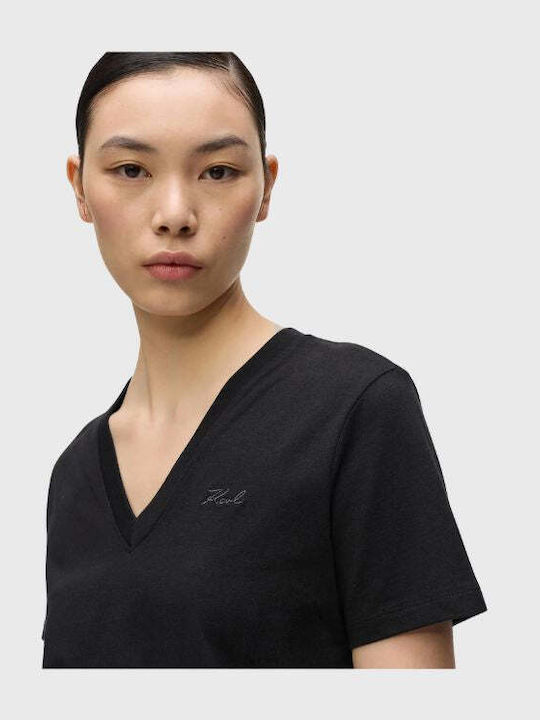 Karl Γυναικείο T-shirt Black