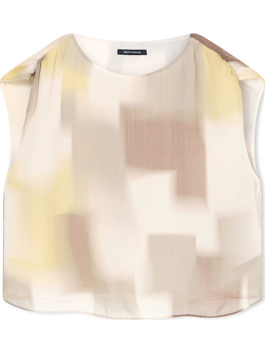 Women's Sleeveless Ecru Blouse