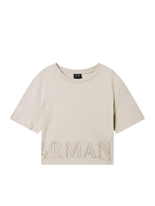 Women's Crop T-shirt Beige