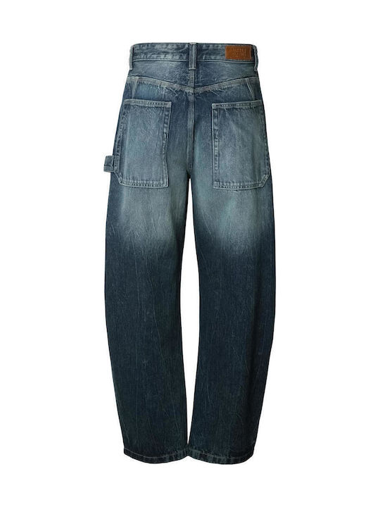 Heavy Ανδρικό Παντελόνι Τζιν Dark Blue Marble Washed