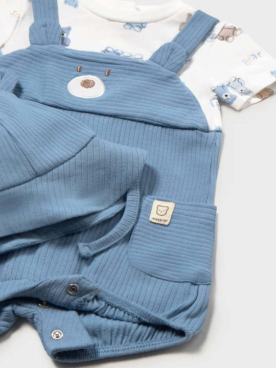 Mayoral Set Onesie With Accessories Soft Blue 2 Pieces