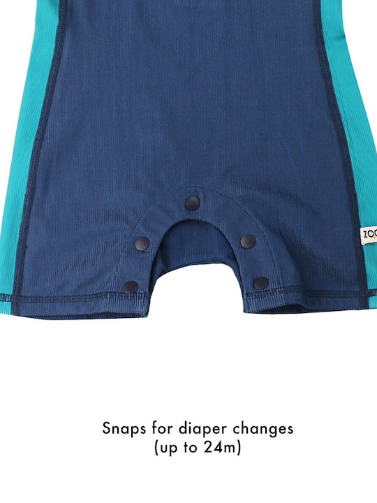 Zoocchini Kids One-Piece Swimwear Walrus/Dark Blue
