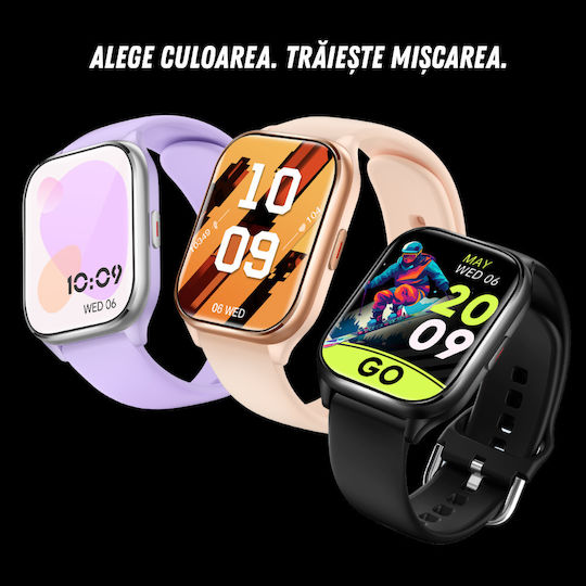 VortexIQ Smartwatch cu Monitor de Puls (Violet)