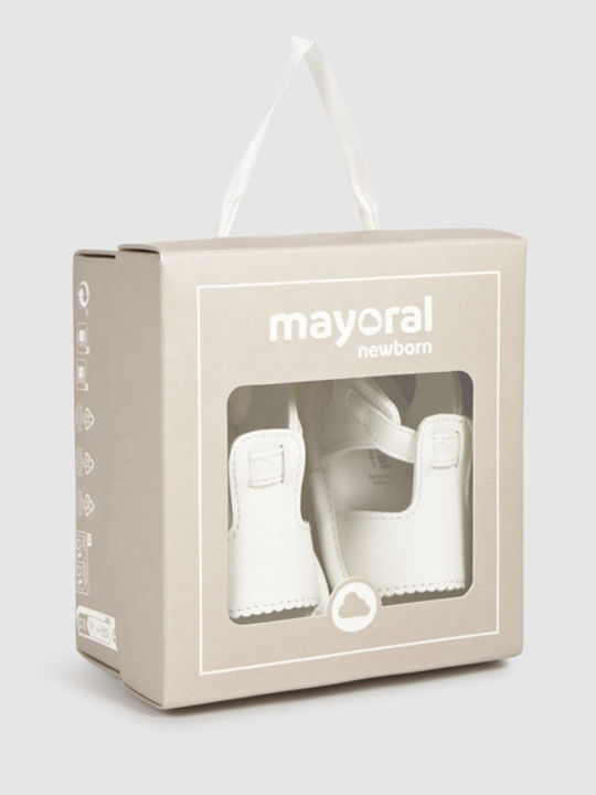 Mayoral Mayoral Soft-Sole Baby Sandals White