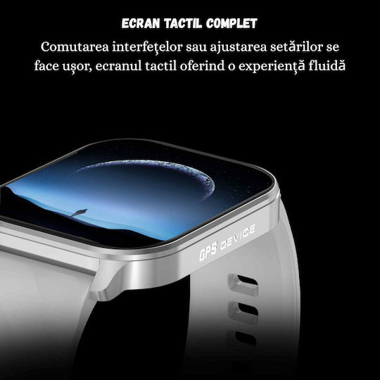 Active VLC211 Smartwatch με Παλμογράφο (Γκρι - Large)