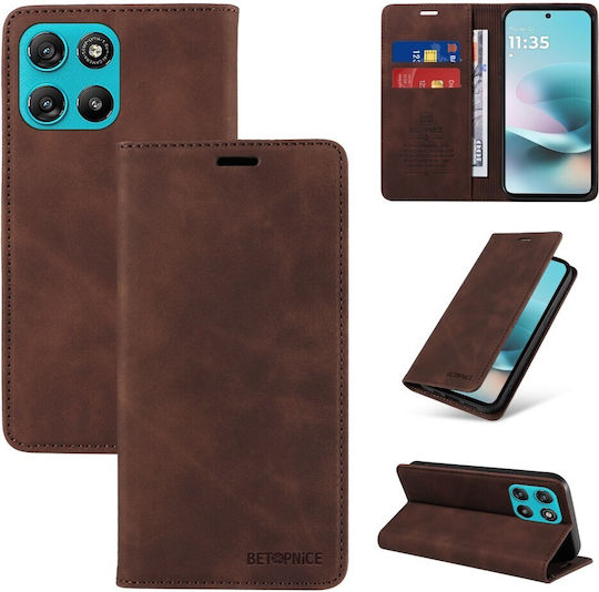 Betopnice 003 Book Brown (Motorola Moto G57 Power 5G / G67 Power 5G)