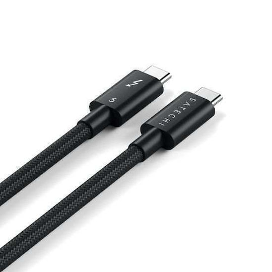 Satechi Braided Thunderbolt Cable 240W Μαύρο 1m