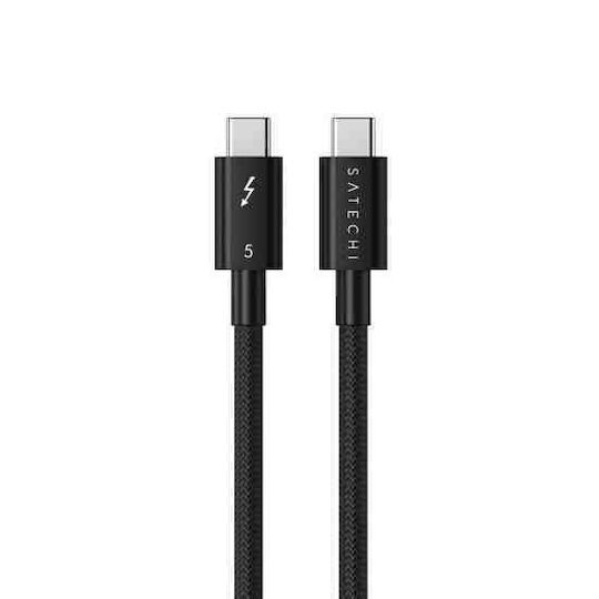 Satechi Braided Thunderbolt Cable 240W Μαύρο 1m