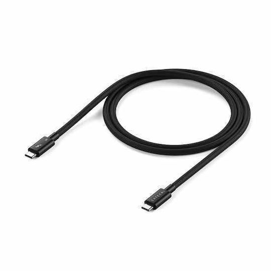 Satechi Braided Thunderbolt Cable 240W Μαύρο 1m