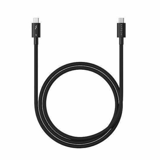 Satechi Braided Thunderbolt Cable 240W Μαύρο 1m