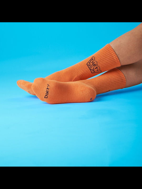 Dirty Socks Μονόχρωμες Κάλτσες Orange