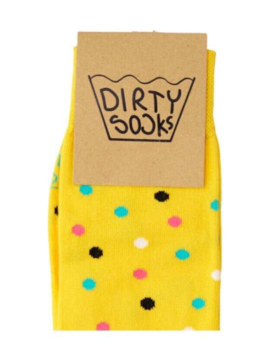 Dirty Socks Κάλτσες με Σχέδια Yellow Dots