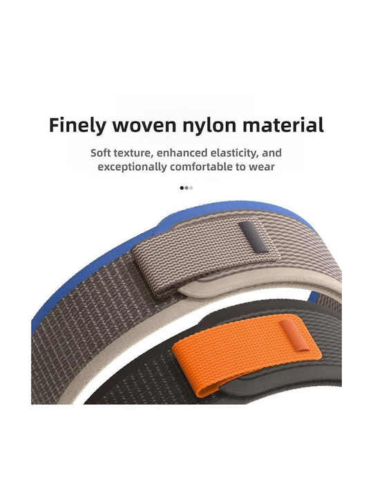 Λούρακι Nylon Hook Loop Fastener Huawei Watch Gt 6 46mm Μαύρο Πολύχρωμο