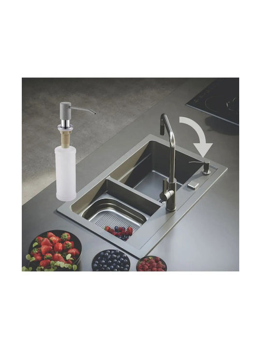 Alveus Liquid Εντοιχιζόμενο Dispenser Πλαστικό Γκρι 250ml
