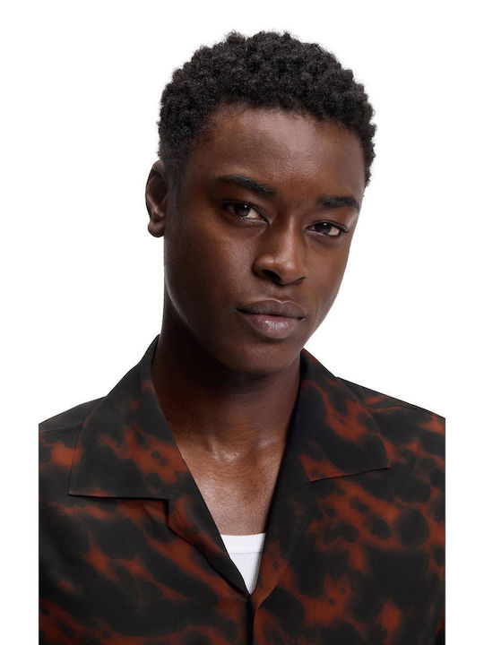 Espino Short Sleeve Shirt in Wide Line Black