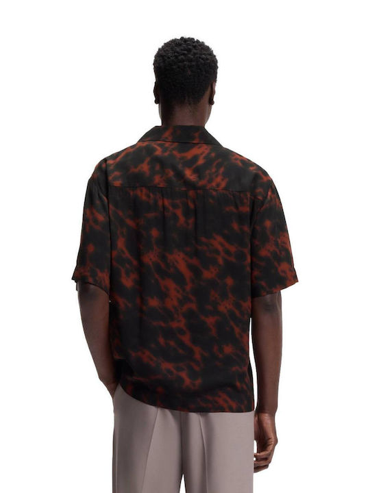 Espino Short Sleeve Shirt in Wide Line Black