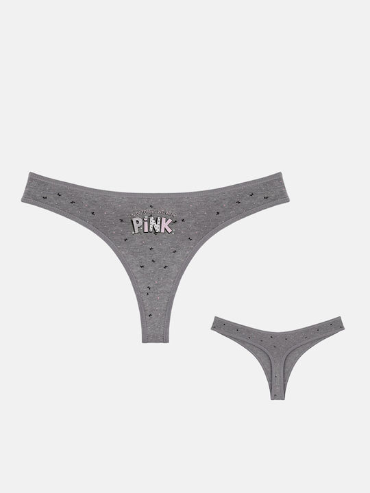 Βαμβακερά Γυναικεία String MultiPack Multicolor