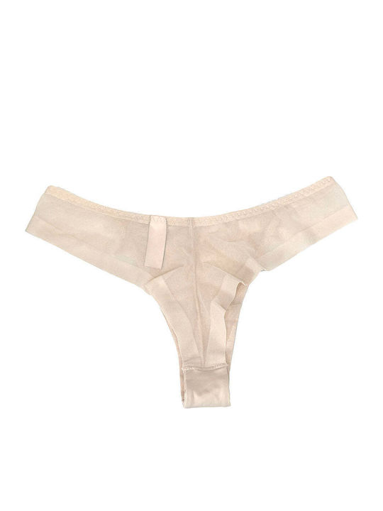 Damen-Slips Brasilien Beiges 8290-Beige-L