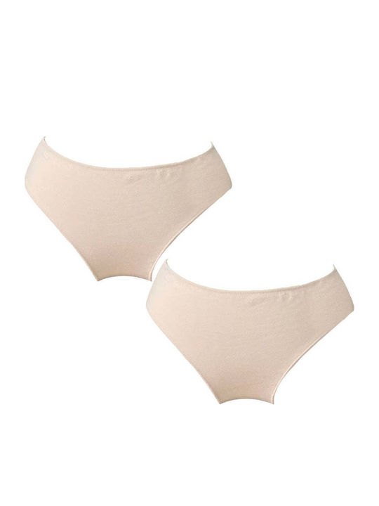 Памучни Дамски Прашки Комплект 2 Бежови 50762-Бежов-L/XL
