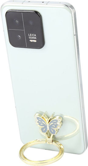 Butterfly Ring-Halter Für Handy In Hellblau