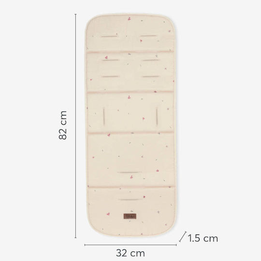 Kikka Boo Breathable Stroller Mattress Dreamy Fields 42x48x3cm Gray