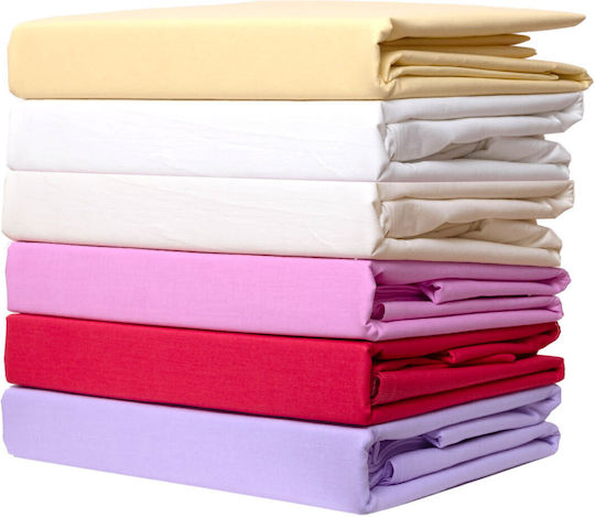 Viopros Set Cearceafuri De Pat Single 160x260 Cm Ecru 3 Bucăți