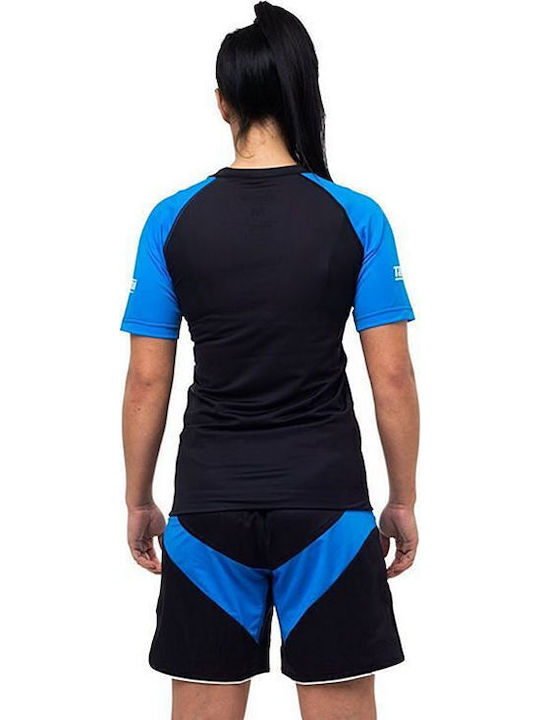 Tatami Fightwear Мъжка Къс Ръкав Блуза За Джиу-Джицу Синя
