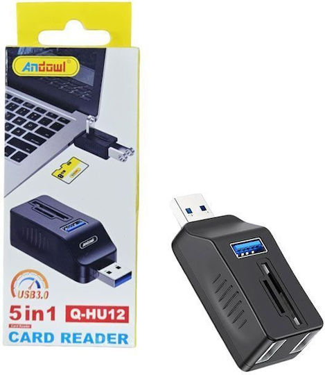 Andowl Kartenleser USB 3.0 / USB 2.0 für SD