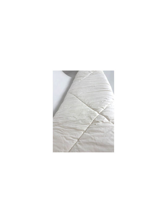 Valeria Home Pătură Simplă Din Mătase 160x200cm Albă 190 GSM