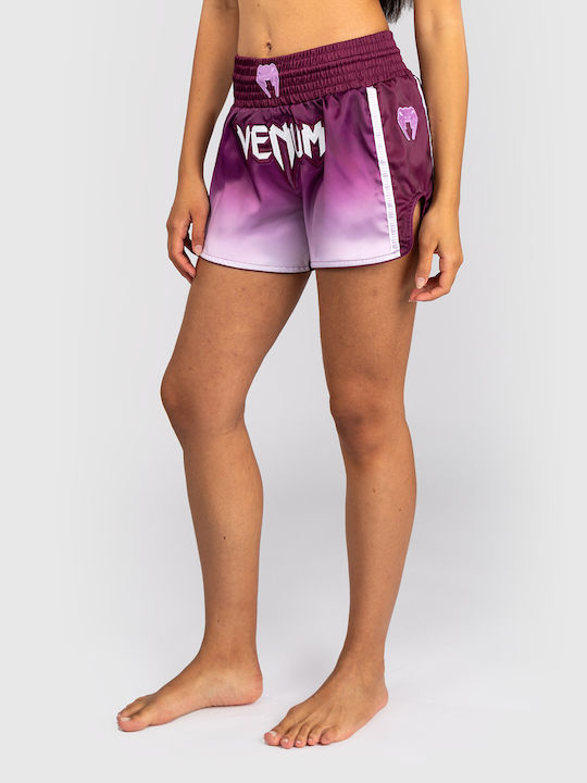 Women's Muay Thai Shorts Venum Iris Plum White