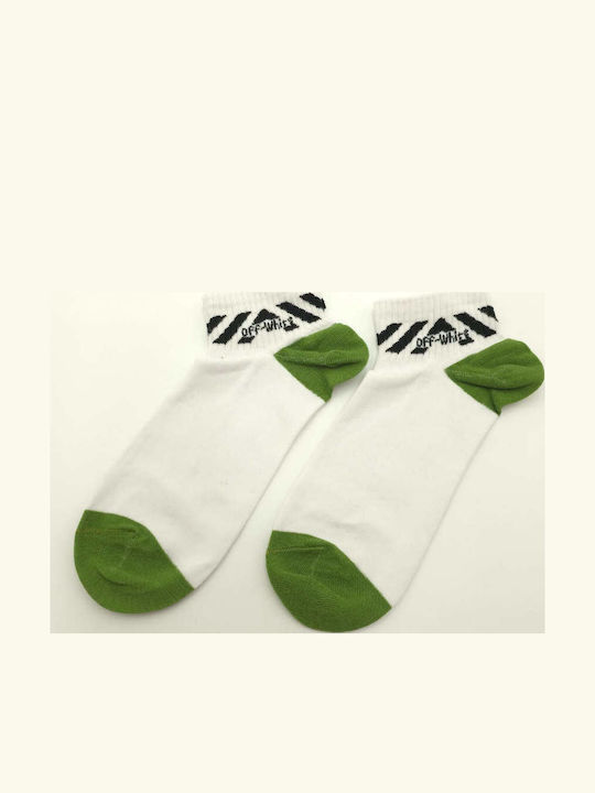 Q&Y Men's Socks Black White 3Pack