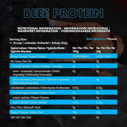 Nxt Nutrition Beef Protein Isolate Gluten Free & Lactose Free with Blue Coconut Flavor 1.8kg