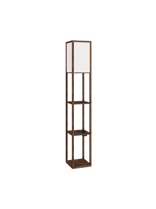 HomCom Lampadar de Podea Maro