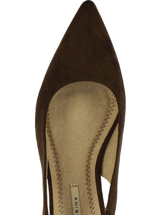 Heels with Low Heel Brown