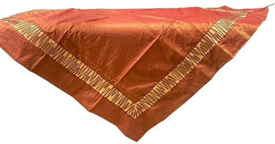Tischdecke mit Stickerei Kermidi-Gold 120x120cm Tischdecke mit Stickerei Kermidi-Gold 120x120cm