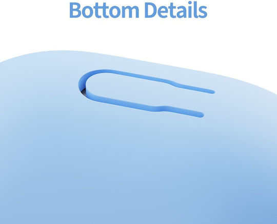 Silicone Case With Hook In Light Blue Colour For Huawei FreeClip 2