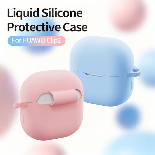 Silicone Case With Hook In Red Colour For Huawei FreeClip 2