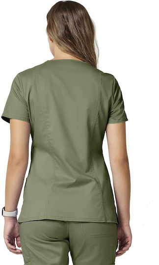Cherokee WWE610 Female Medical Blouse Green
