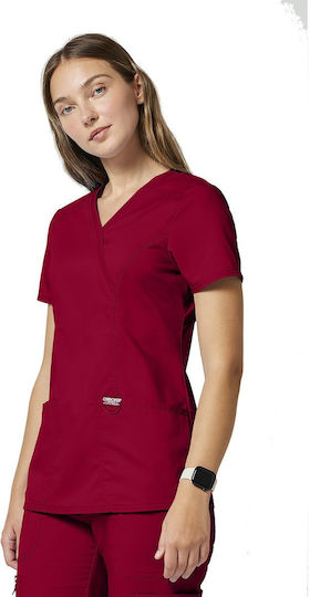 Cherokee WWE610 Women's Medical Blouse Red