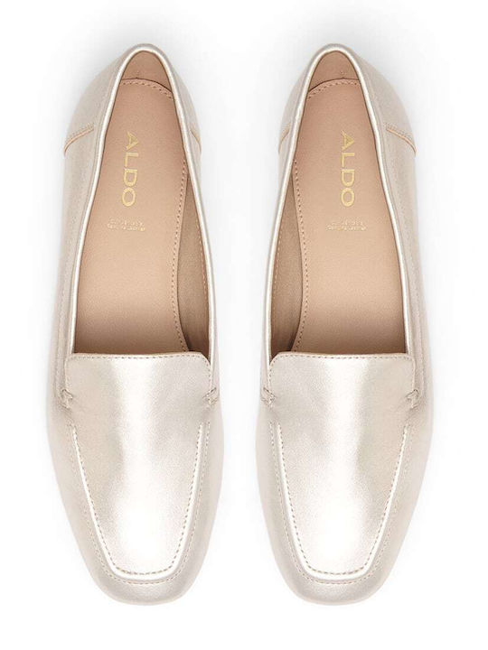 Prelindra Leder Damen Mokassins in Silber Farbe