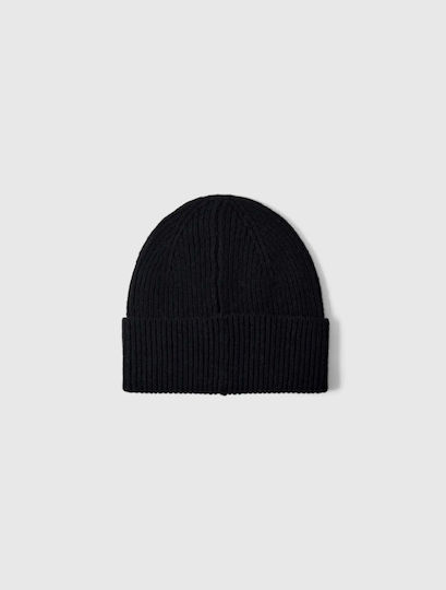 Herren Strick Beanie in Schwarz