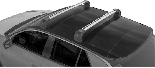 Nordrive Car Roof Bar Aluminum Silver 119cm Silenzio Cx Origine System Origine Standard Flush Railing 1 Piece Ln15410 L.n15410