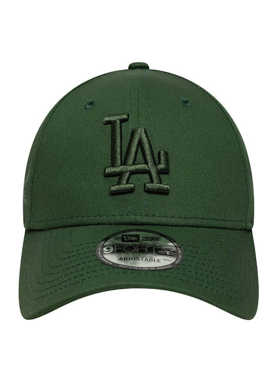 New Era Mlb Le La Dodgers 9forty Șapcă Reglabilă Verde Închis