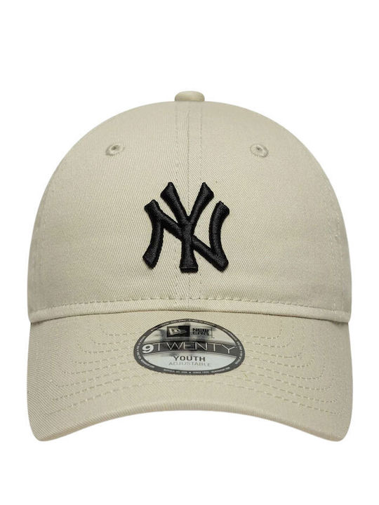 New Era Kids' Jockey Fabric Hat New York Yankees Beige