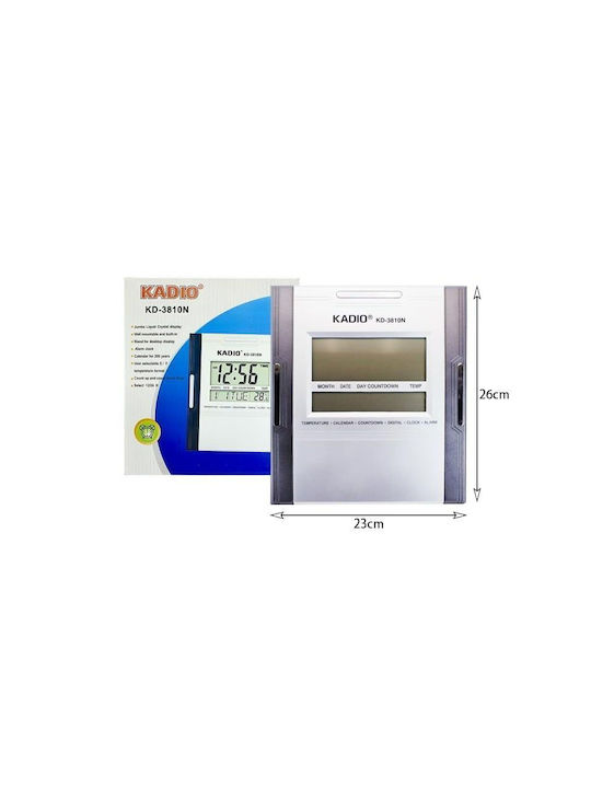 Kadio Ψηφιακό Ρoλόι & Ξυπνητήρι Digital Clock Kd-3810n